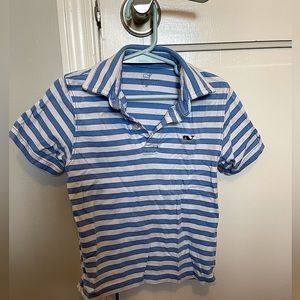 Vineyard vines boys blue stripe polo size 3